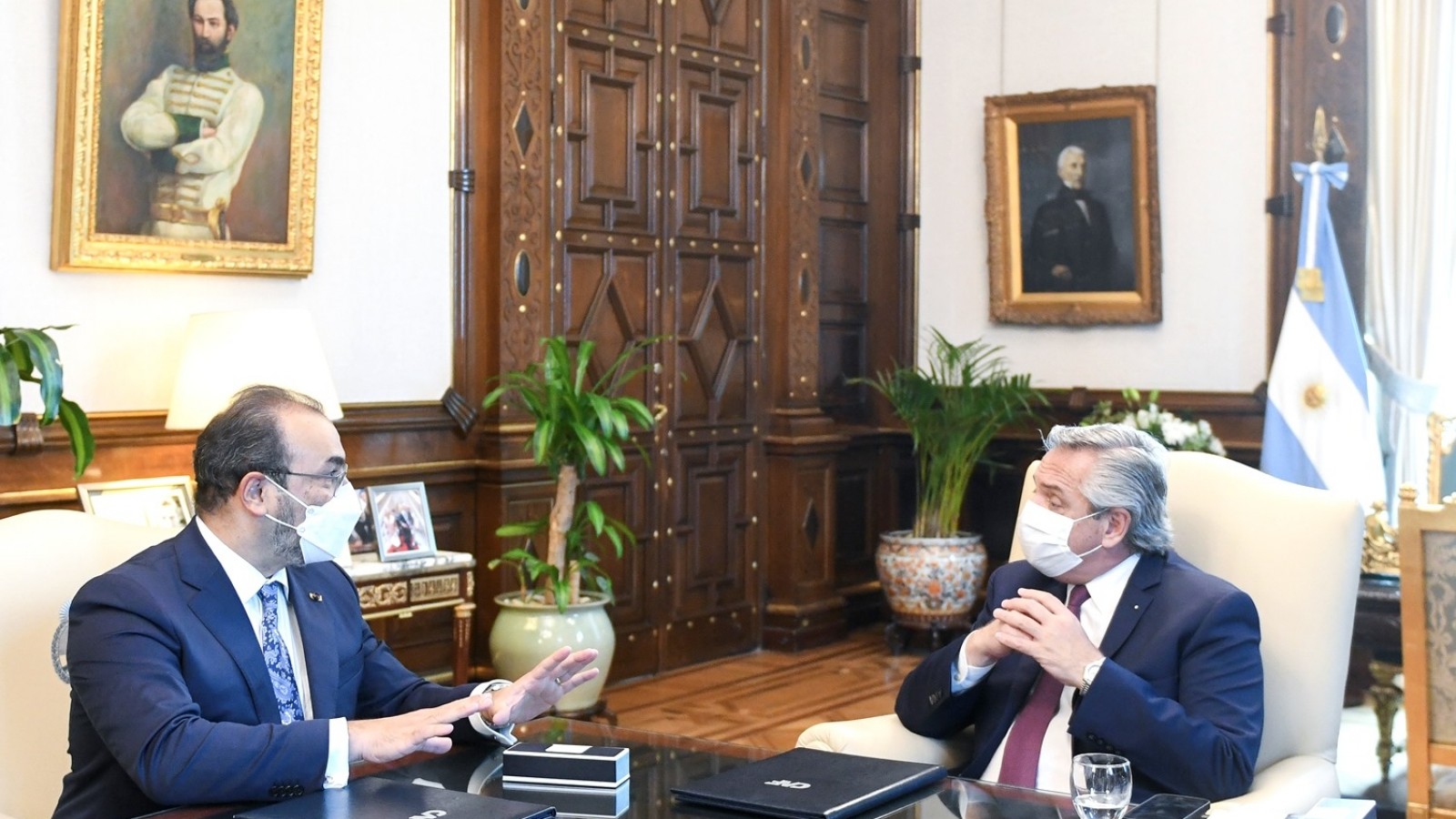 El Presidente se reunió con el titular de CAF, con quien acordó financiamiento por 2.670 millones de dólares para la Argentina